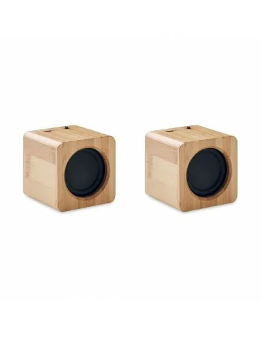 Set of Bamboo wireless speaker AUDIO SET | MO6389