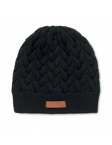 Cable knit beanie in RPET KATMAI | MO6659