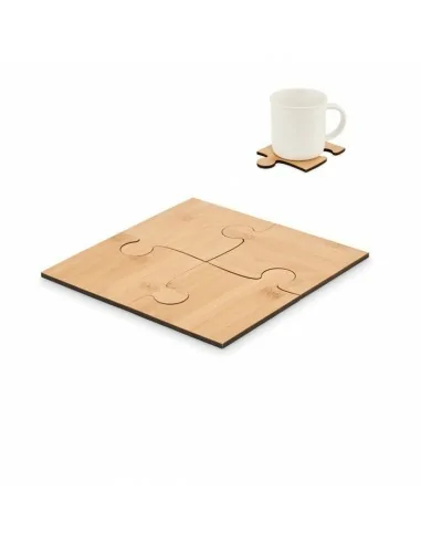 Set of 4 puzzle coasters LEPY | MO6796