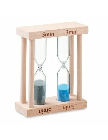 Set of 2 wooden sand timers BI | MO6852