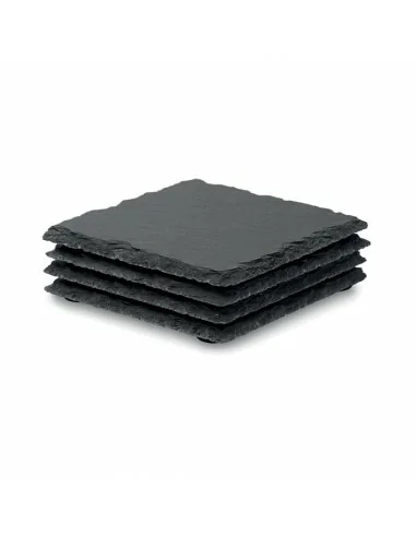 Slate coasters with EVA bottom SLATE4 | MO9124