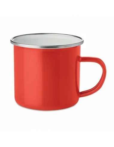 Metal mug with enamel layer PLATEADO | MO9756