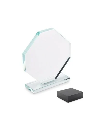 Trofeo de cristal con caja RUMBO | MO2135
