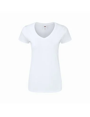 Camiseta Mujer Blanca Iconic V-Neck