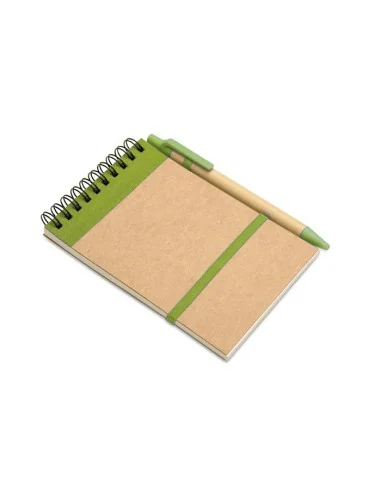 A6 recycled notepad with pen SONORA