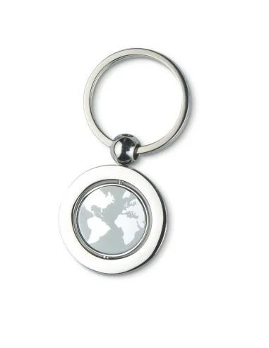 Globe metal key ring GLOBY