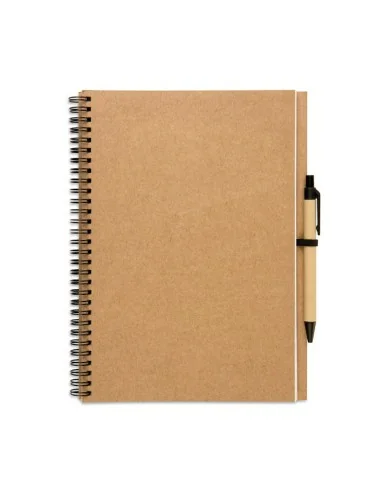 Recycled notebook with pen BLOQUERO PLUS