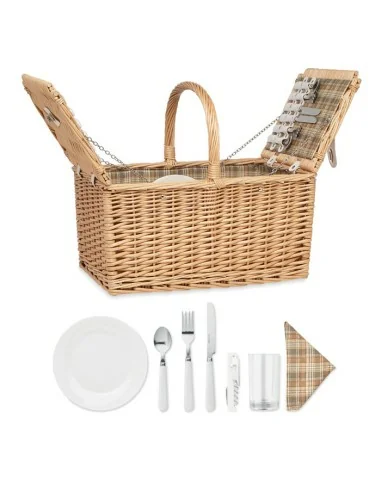 Wicker picnic basket 4 people MIMBRE PLUS