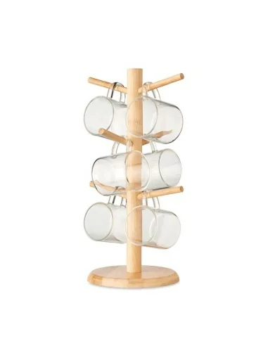 Bamboo cup set holder BOROCUPS