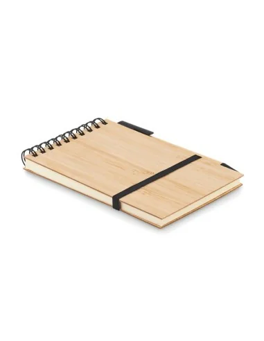 A6 bamboo notepad with pen SONORABAM