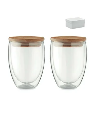 Juego 2 vasos 350 ml en caja TIRANA SET