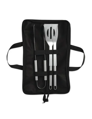 3 Barbecue tools in pouch SHAKES