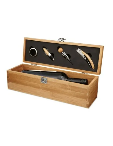 Wine set in bamboo box TARDOR