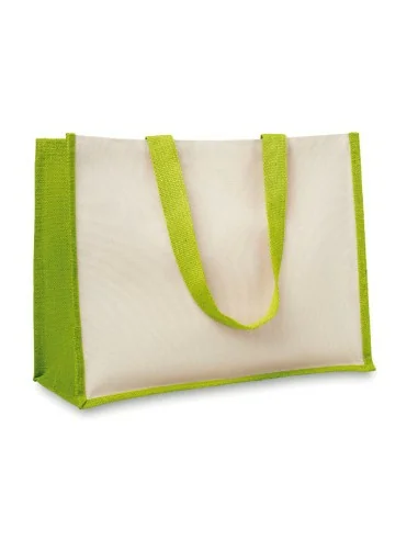 Jute and canvas shopping bag CAMPO DE FIORI