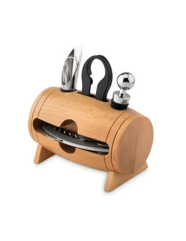 4 pcs wine set in wooden stand BOTA