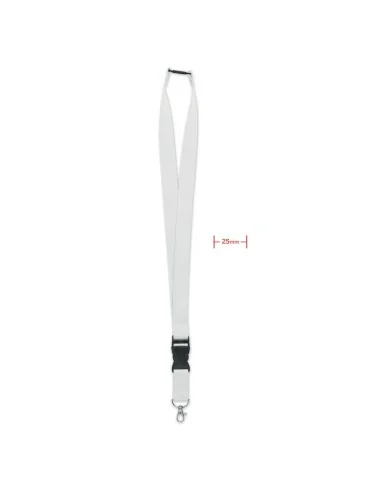 Lanyard with metal hook 25mm WIDE LANY