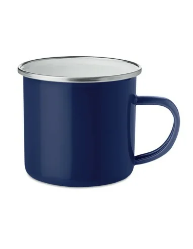 Metal mug with enamel layer PLATEADO