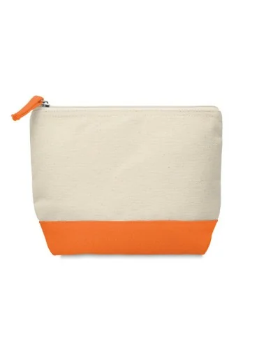 Bicolour cotton cosmetic bag KLEUREN