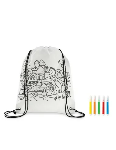 Non woven kids bag with pens CARRYDRAW