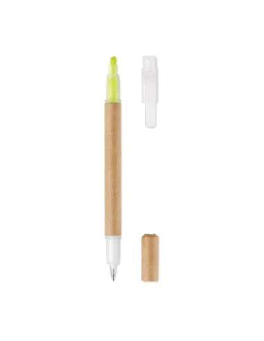 2 in 1 carton pen highlighter DUO PAPER