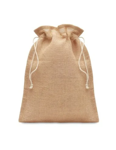 Small jute gift bag 14 x 22 cm JUTE SMALL