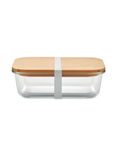 Glass lunchbox with bamboo lid TUNDRA LUNCHBOX