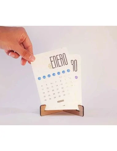 Calendario plantable de papel de algas personalizado con atril | BR004