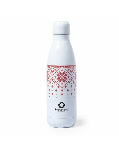 Botella navideña de acero (790 ml) personalizada con tu logo